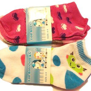 Cute Colorful Girls Anklets Socks Sz 6-8